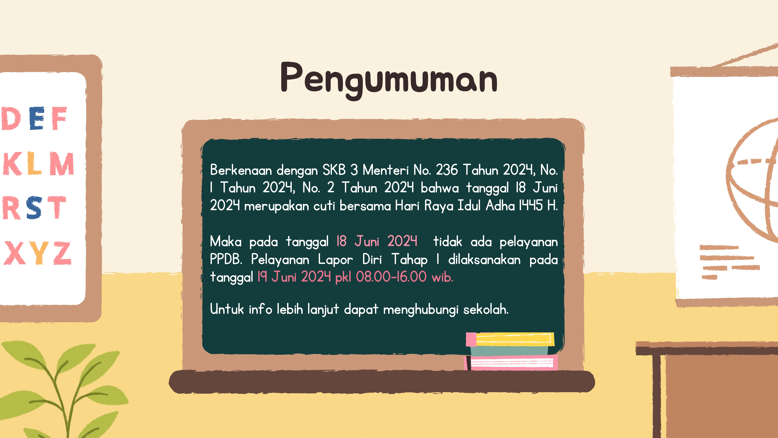 Pengumuman Lapor Diri